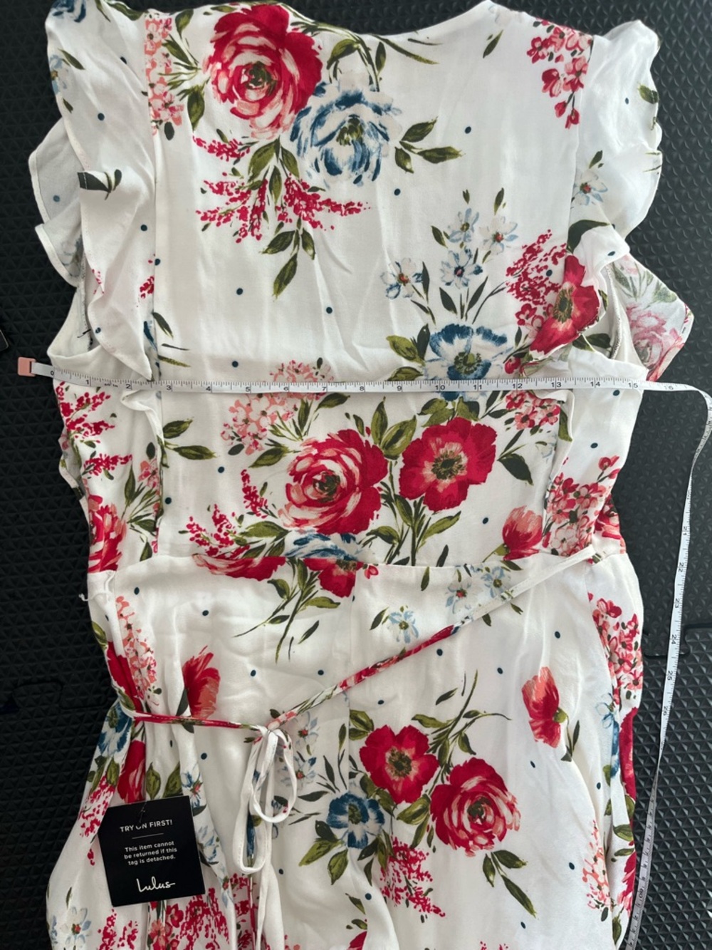 Lulus Floral Wrap Mini Dress - Picture 6 of 16